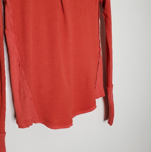 NEW Free People Wrap It Up Thermal Top Pollen Dust Bohemian Sexy Spring V Neck - Picture 8 of 14